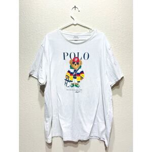 Ralph Lauren Polo Bear White T-Shirt Xxl